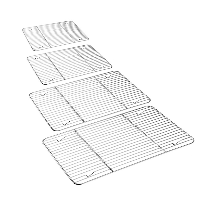 400X600mm Cookie Wire Metal Oven Rack Stainless Steel Cooling Rack for Baking Roastinf Grilling BBQ Barbecue Rack