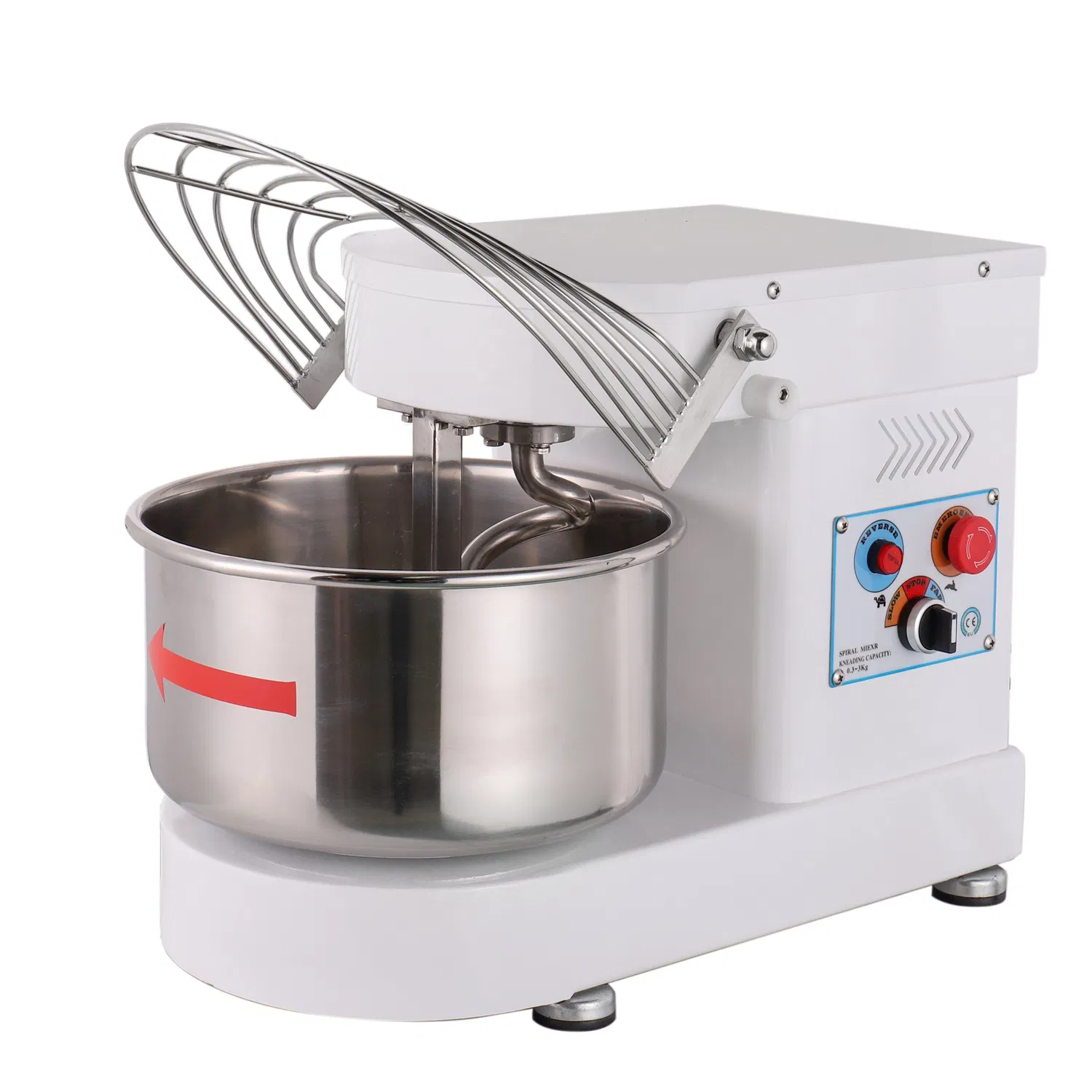 Best Spiral Dough Mixer with 3/5/8/12/16/20/25/50/75/100kg Flour Mixer Bread Making Machine Bakery Equipment