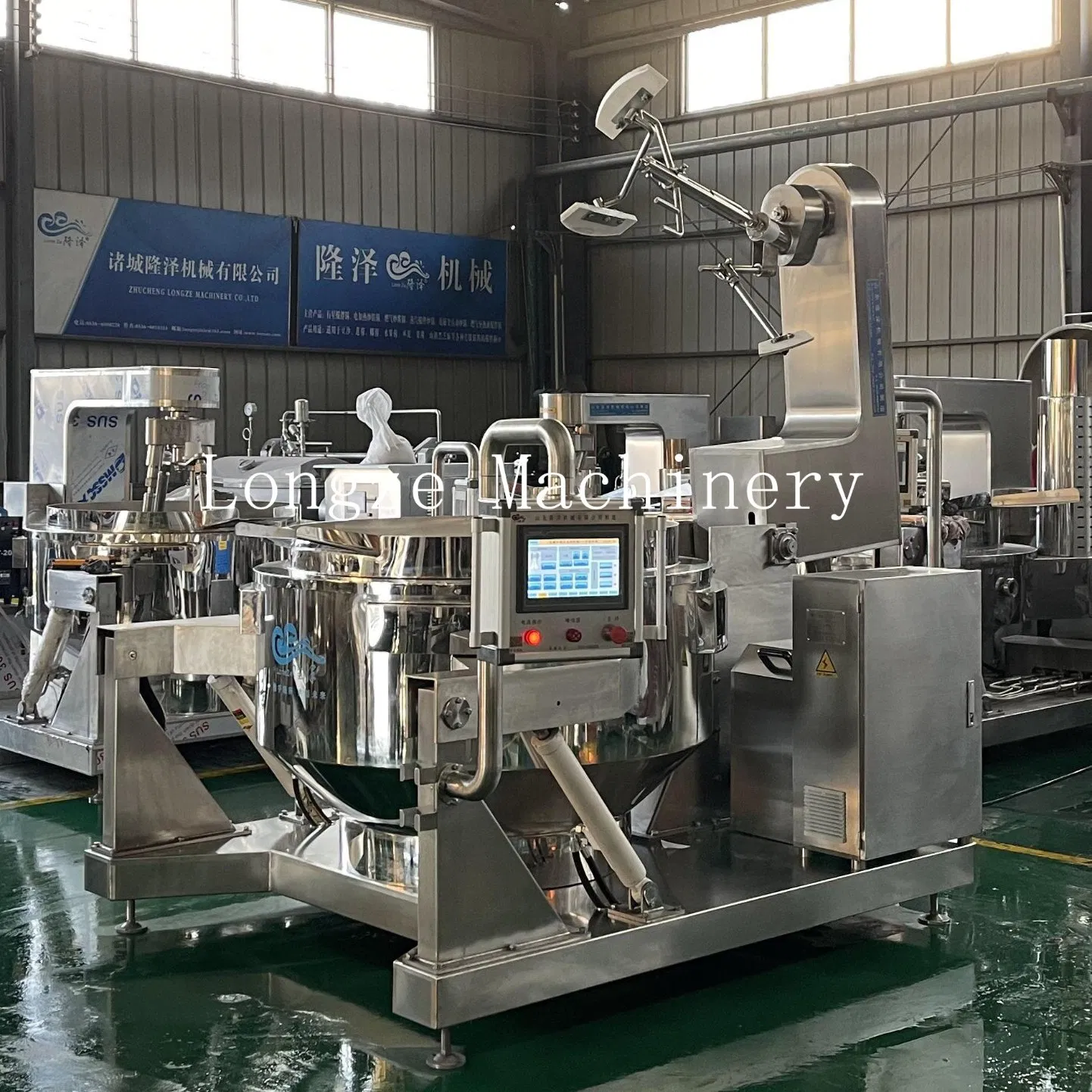 China Automatic Industrial Planetary Sauce Gas electric Heating Cooking Mixer for Jam