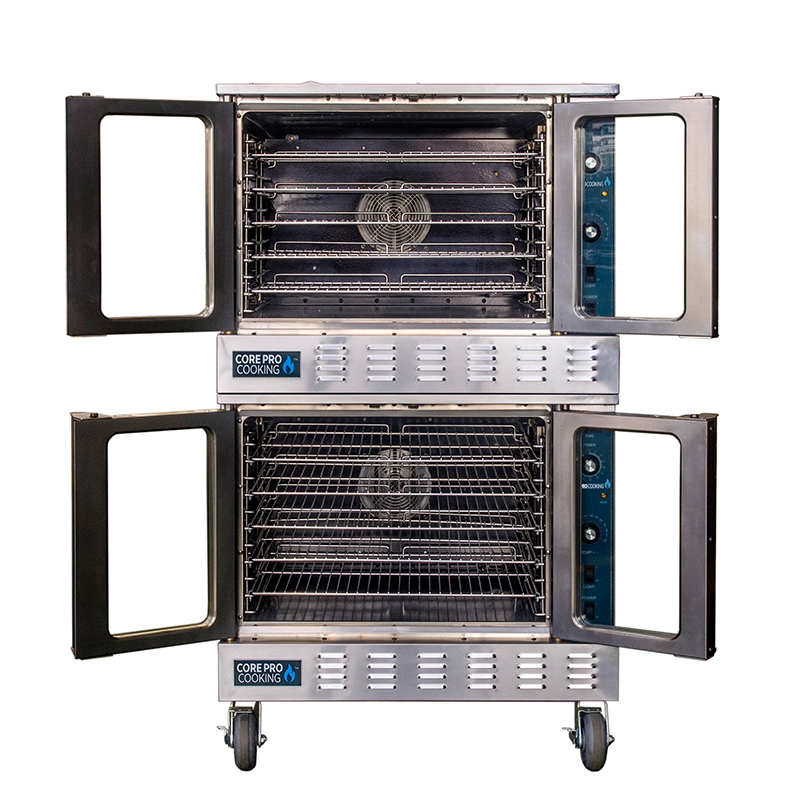 Convention Oven 1/2/3/4/6/9/12/16 Trays Quality Industrial Gas and Electric Rotary Rack Oven for Pizza