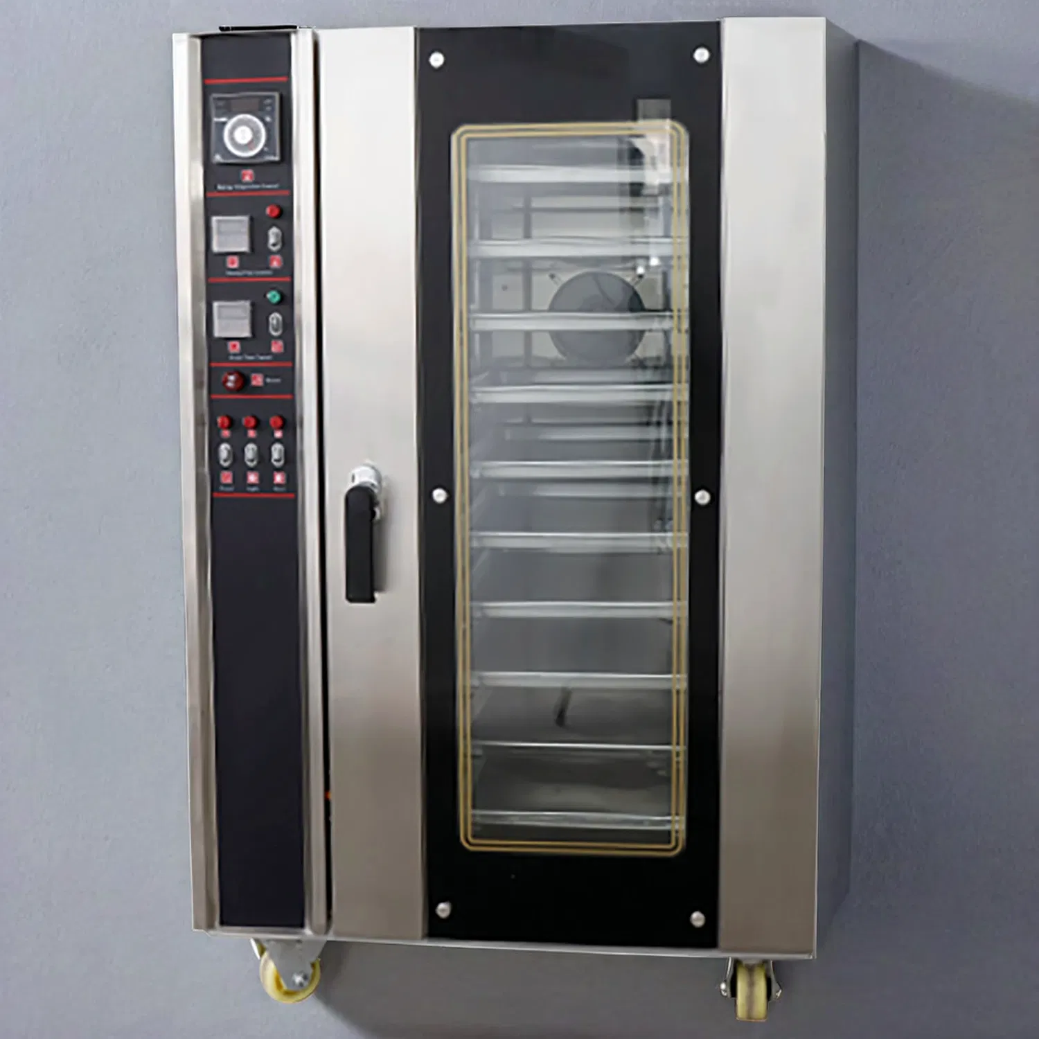Stainless Steel Heated Air Electric Convection Oven with 10-Tier Racks