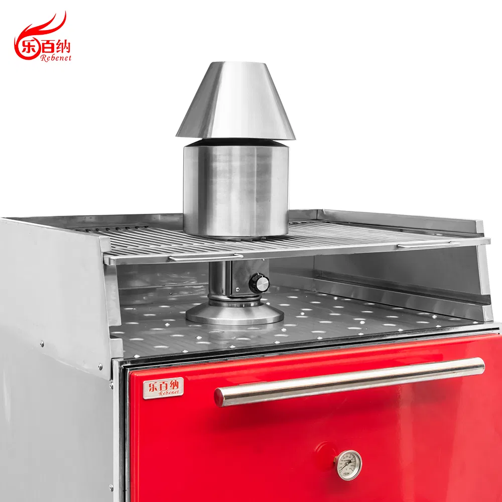 Heavy-Duty Stainless Steel Commercial BBQ Grill Charcoal Broiler Oven for Professional Kitchen with 2 Racks - Rebenet Cg-2