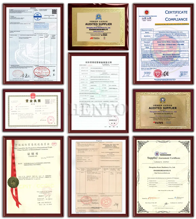 Certifications