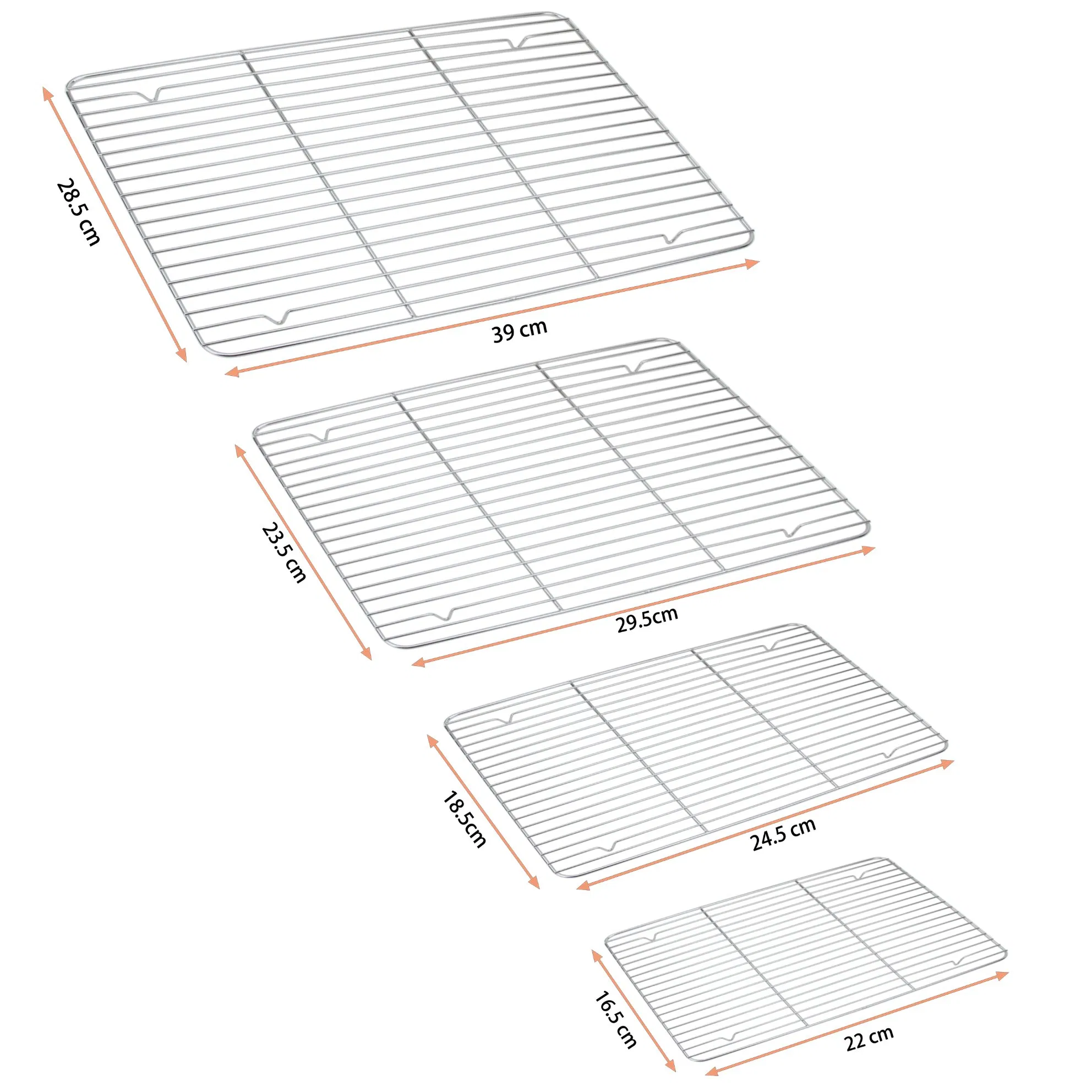 Kitchen Bakery Wire Baking Trays Cooling Rack Grill Mesh