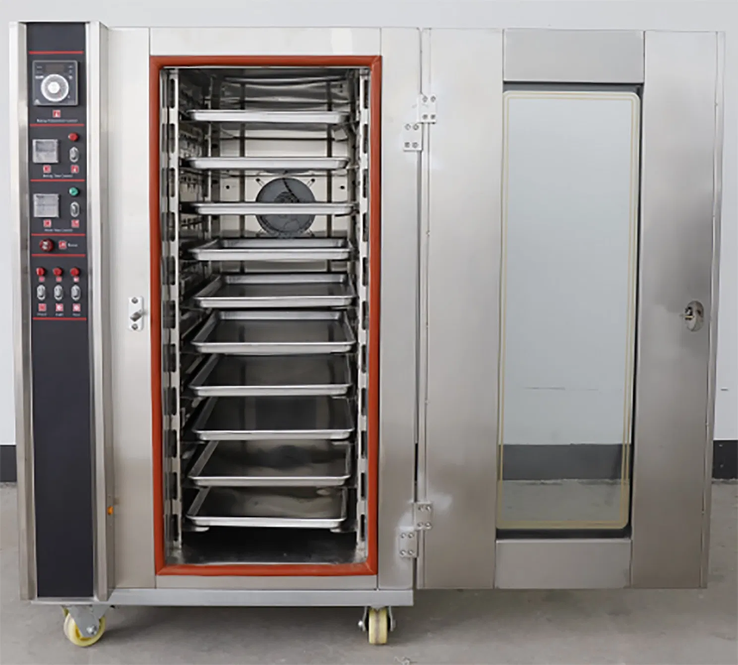 Stainless Steel Heated Air Electric Convection Oven with 10-Tier Racks