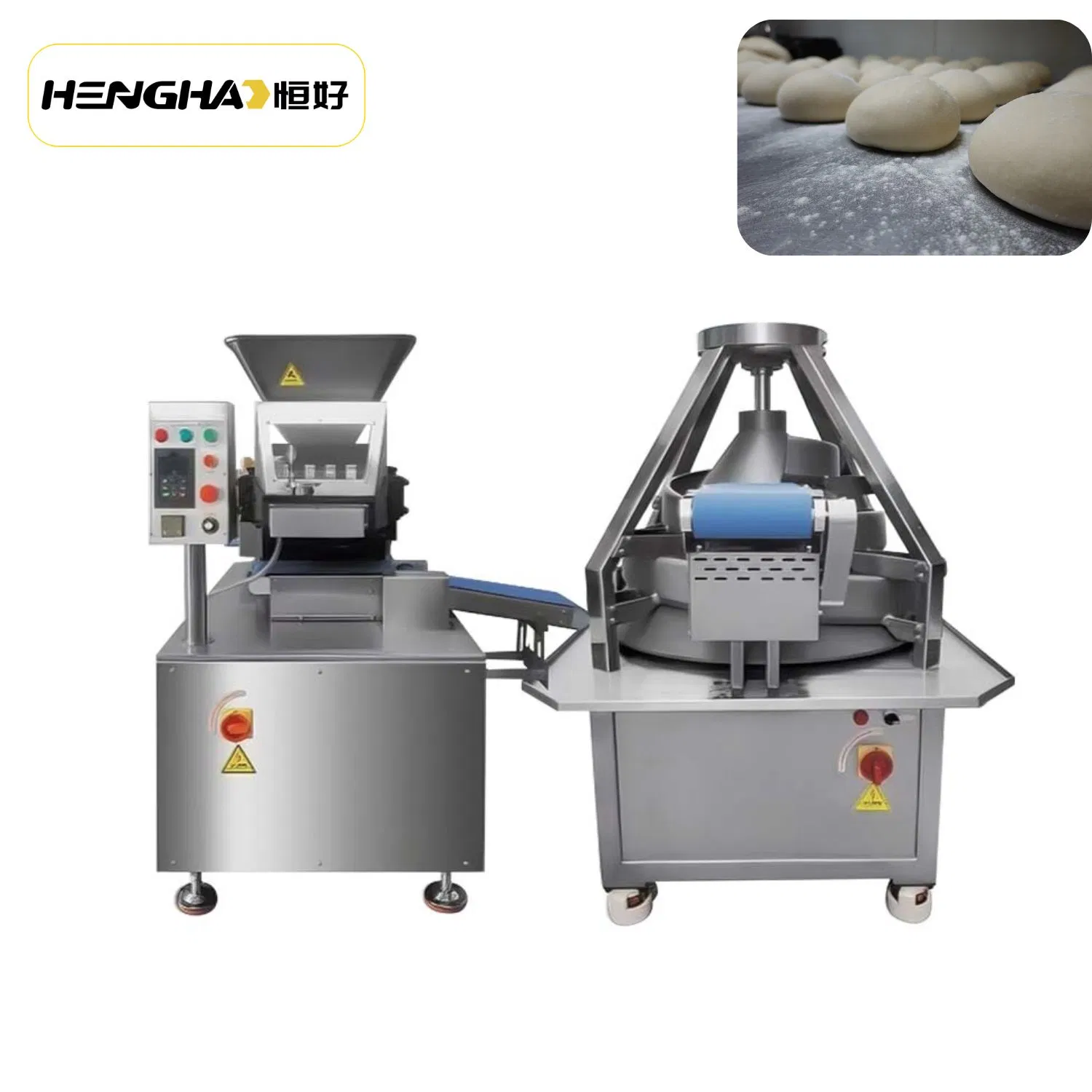 Automatic Dough Ball Rounder Divider Consistent Shape Production