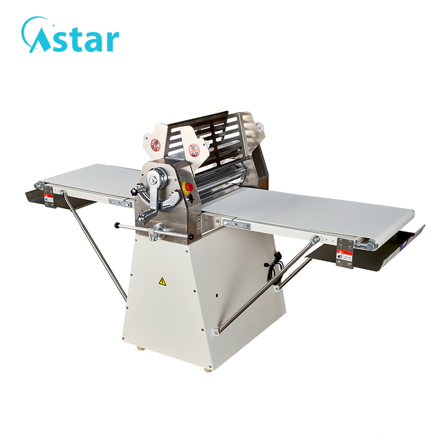 Commercial Bakery Equipment Kitchen Equipment Manufacturer Folding Structure Design Standing Type Pastry Bread Sheeter Dough Sheeter