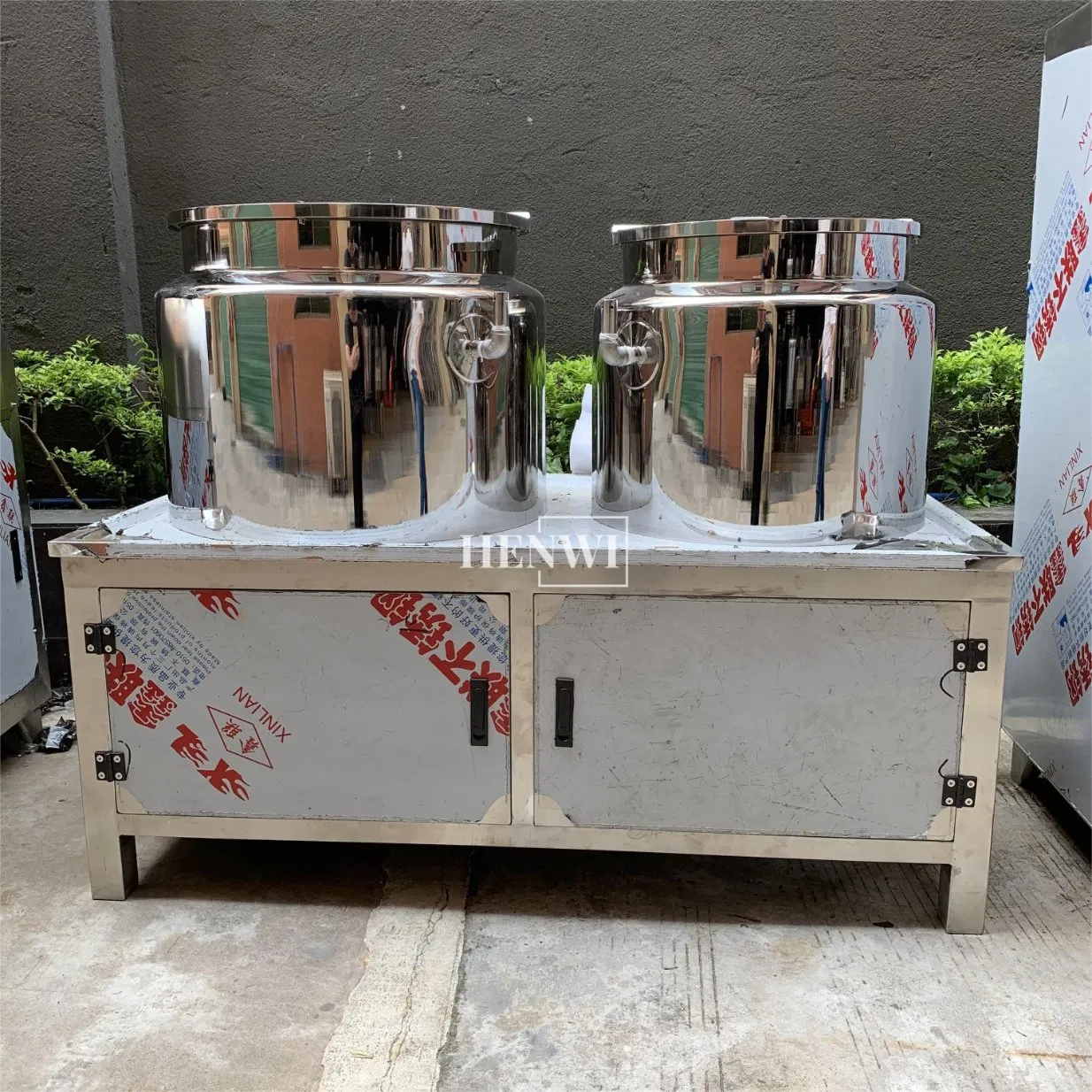 CE New Design Industrial Spiral Ribbon Stirring Blender Mixing Tank with Agitator Food Grade Mayonnaise Cream Vacuum Homogenizer Emulsifying Mixer Machinery