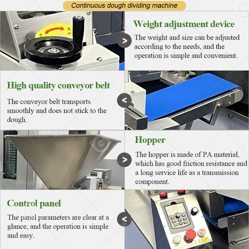 Industrial China Fully Automatic Hydraulic Bakery Mould Round 2-500g Dough Ball Baller Divider Rounder for Pizza