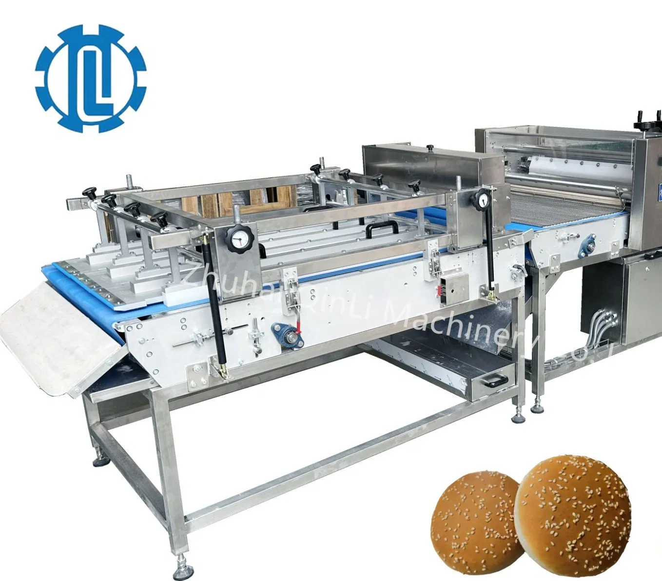 Commercial Hotdog Dough Ball Forming Line Electrical Hotdog Dough Divider Rounder with Long Sevice Time