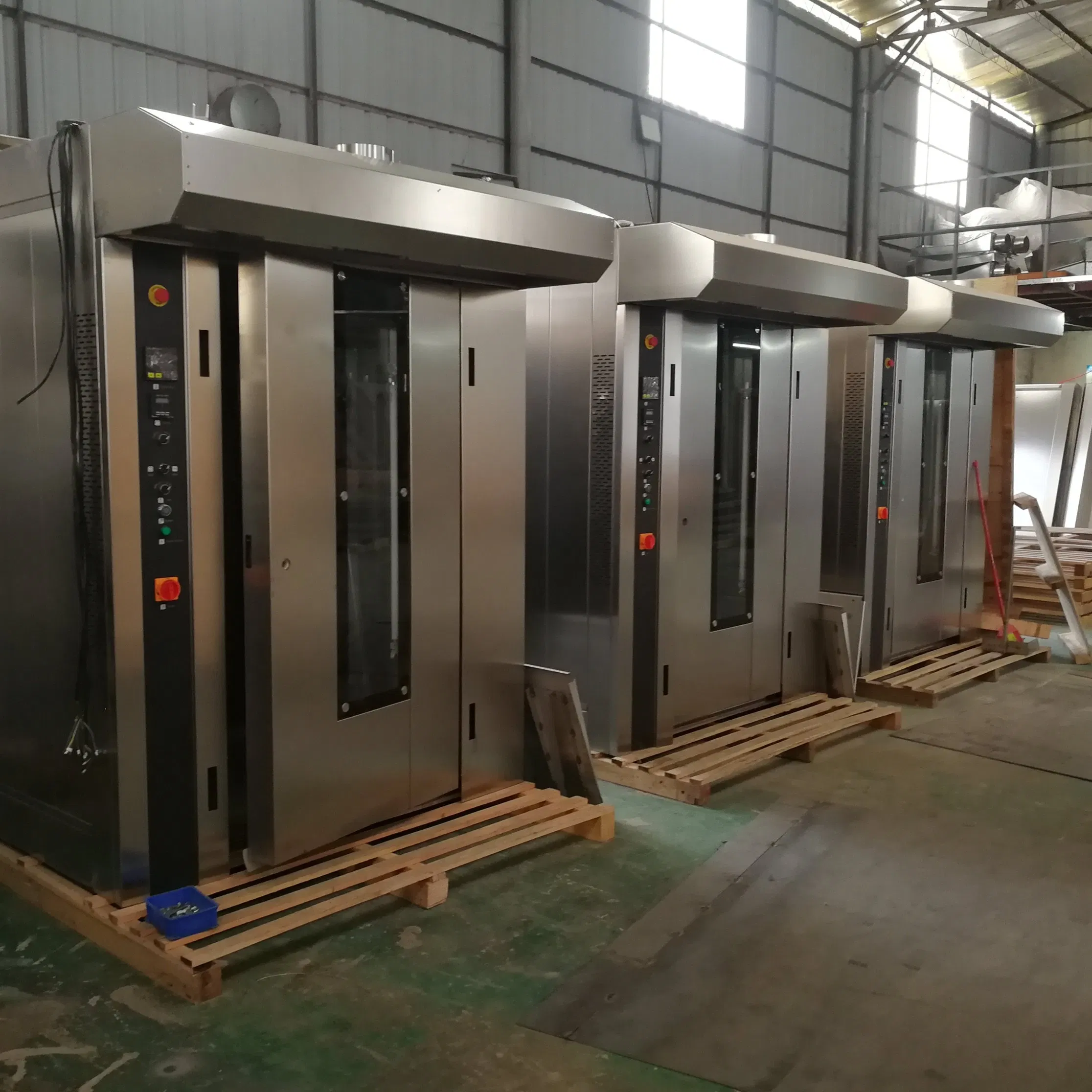 Big Rotary Bread Oven for Bakery Price, Baking Bakery Bread 16 Trays 32 Tray Gas Diesel Electric Rotary Rack Oven Gas Rotary Oven