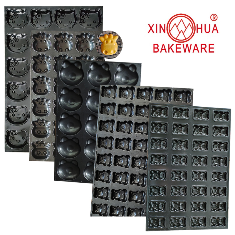 Custom ODM&OEM Bear Paw Shape Industry Cup Tray Non Stick Mini Muffin Cupcake Baking Oven Tray