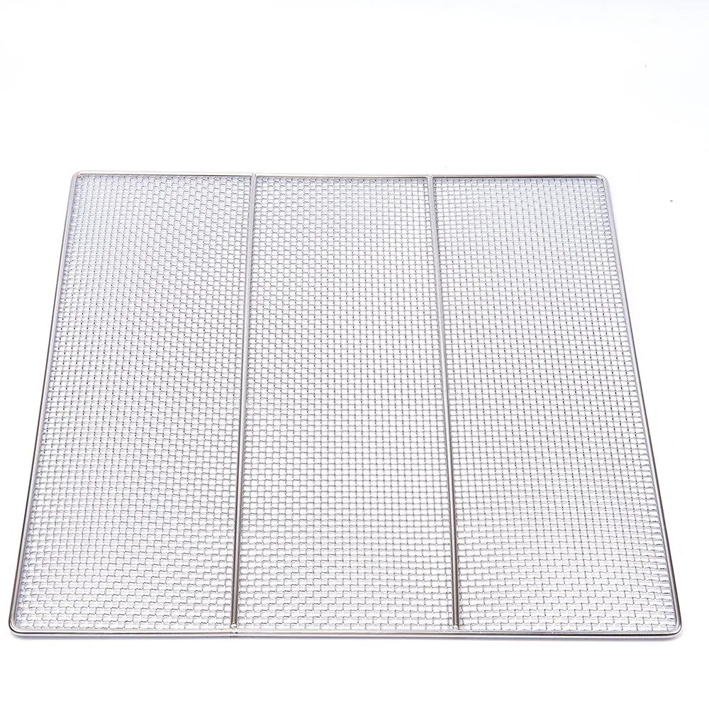 585X585X9.5mm Stainless Steel Bread Pastry Cookie Cooling Rack for Baking