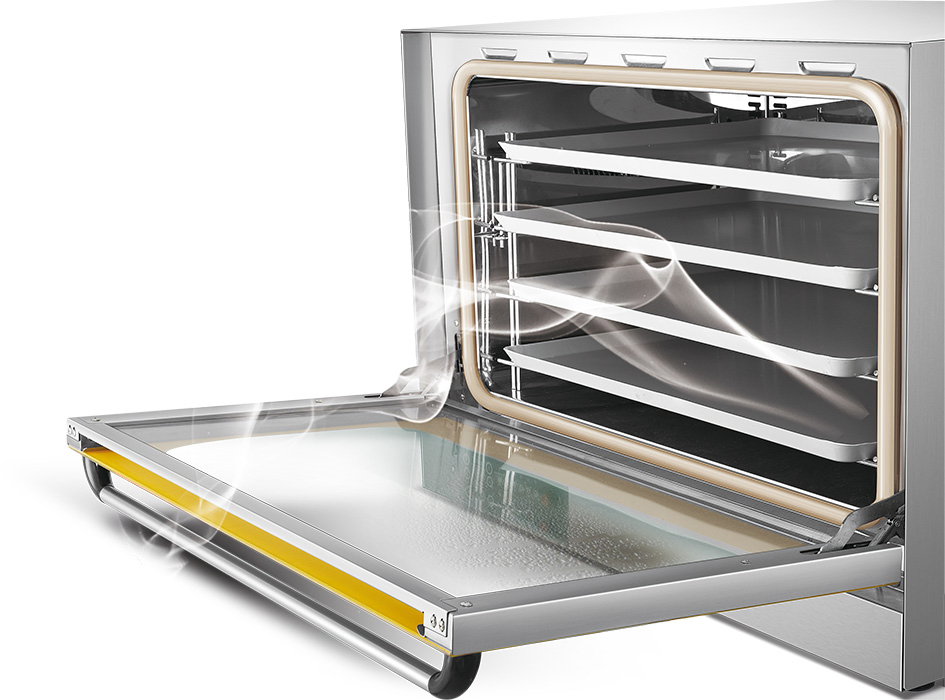 Commercial Kitchen Equipment Electric Hot Air Baking Bakery Food Bread Pizza Convection Oven with Steam Spray