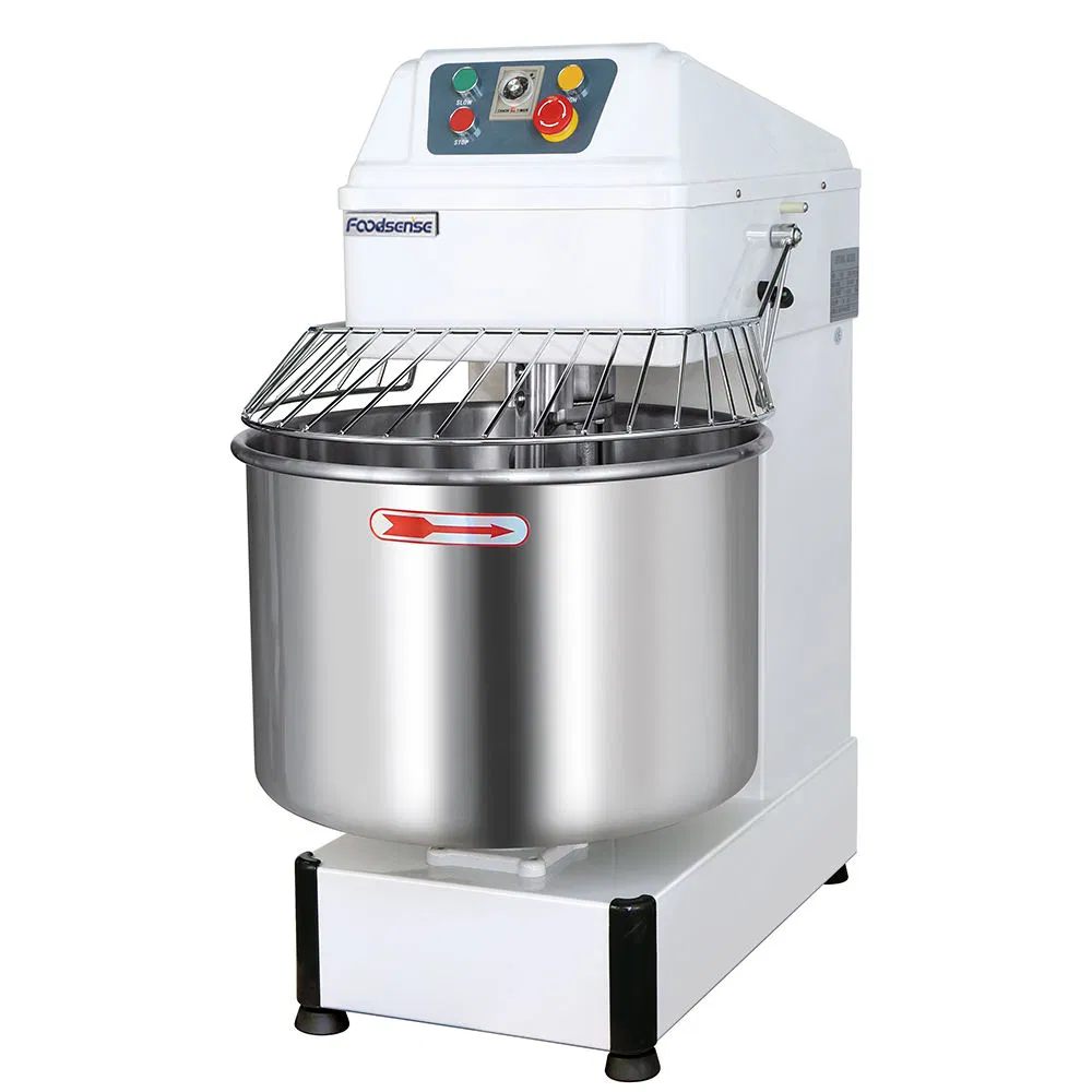 Wholesale Price Food Machine Bread Bakery Equipment Flour Mixer 8kg 15kg 20kg 40kg 20L 30L 40L 50L 60L 80L 100L Optional Commercial Spiral Dough Mixer