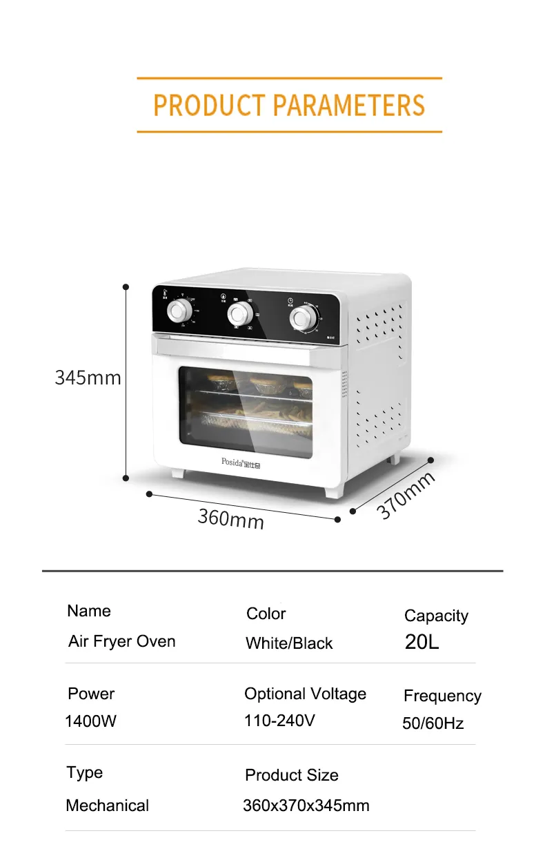Air Fryer Oven Display 2