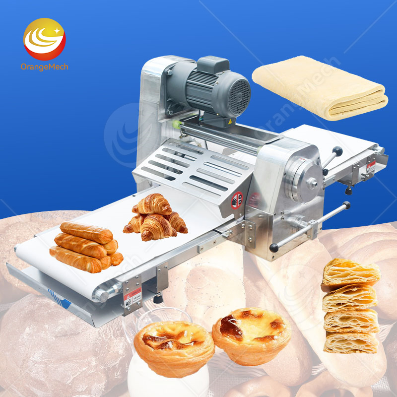 Small Machine Table Top Bake Bread Dough Thin Layer Sheeter