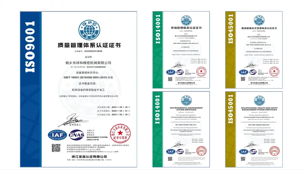 Quality Certifications