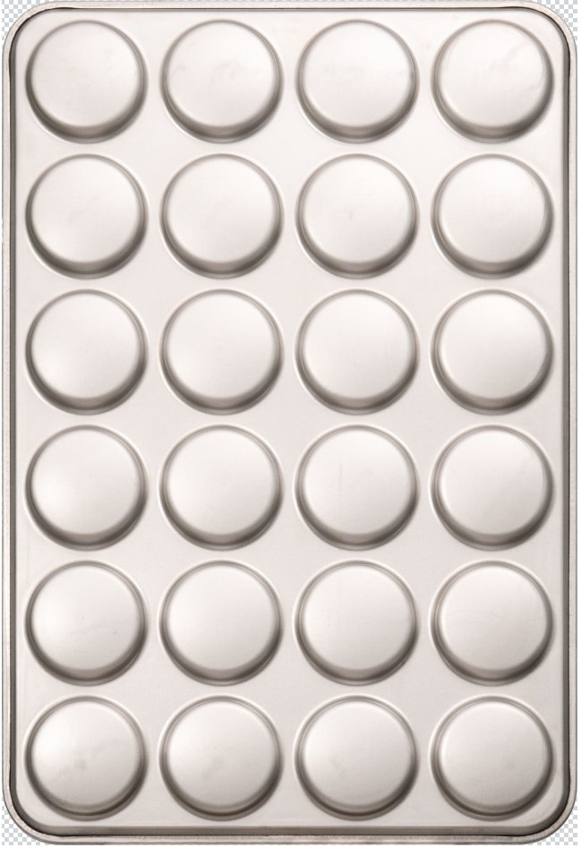 24 Cavities 600X800mm Aluminized Steel Hamburger Bun Burger Bread Baking Tray