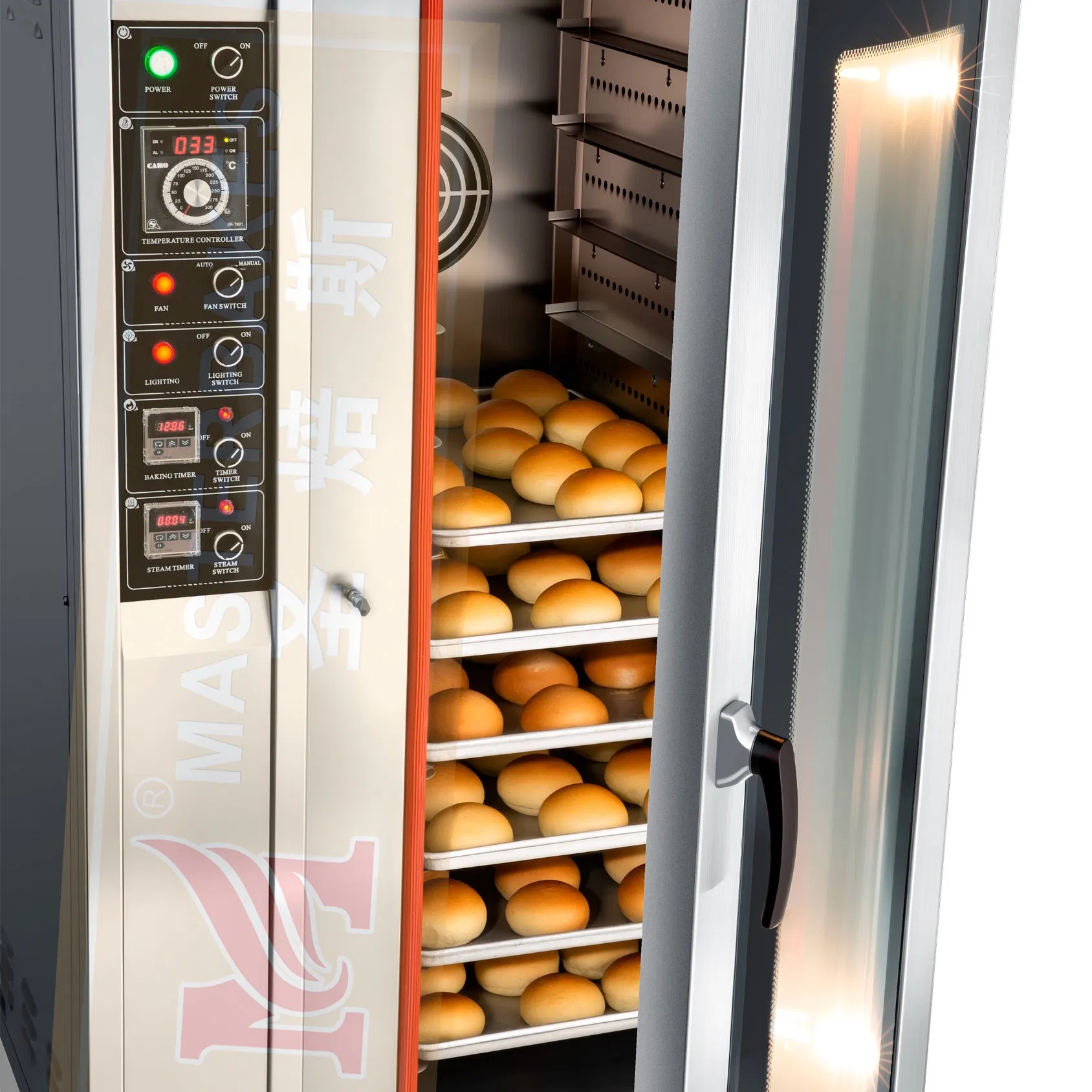 Versatile Convection Baking Bread Bakery Machine Gas Oven for Food, Cookie and Pastry with 10 Trays