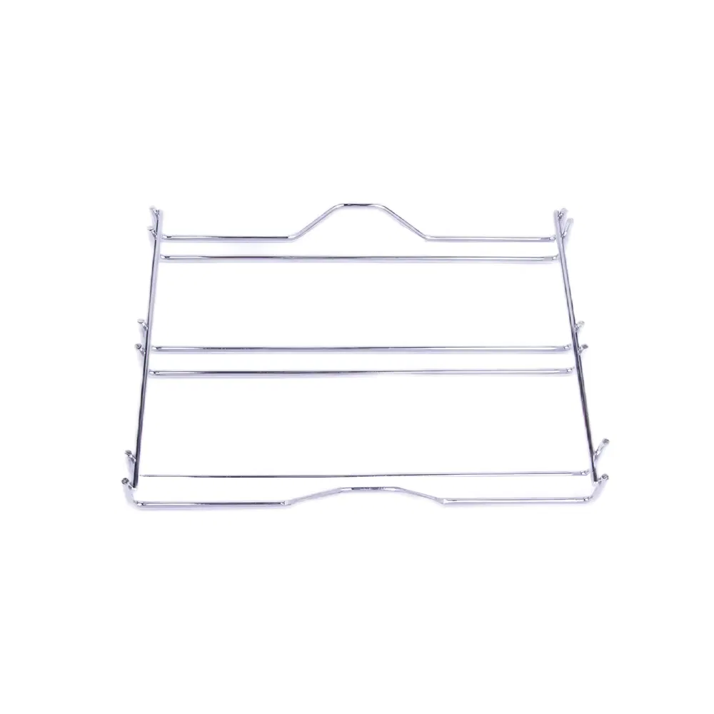 4-Foot Stainless Steel Cooling Rack - Compact Bread Drying Grid for Bakeries