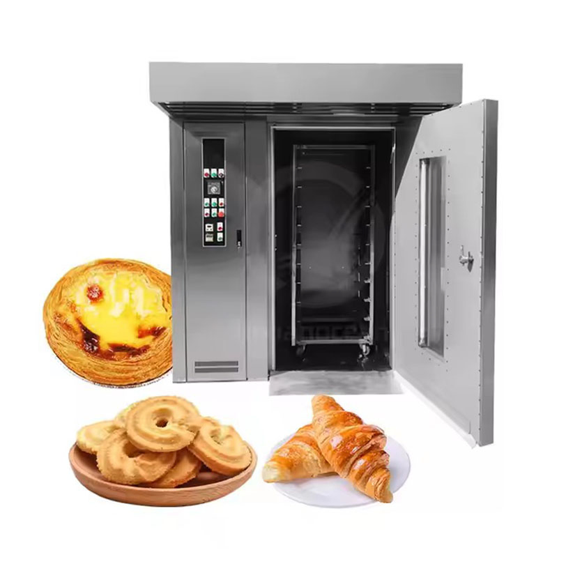 Eectric /Gas/Diesel Rotary Rack Bread Oven 32 Trays Industrial Bakery Rotary Oven