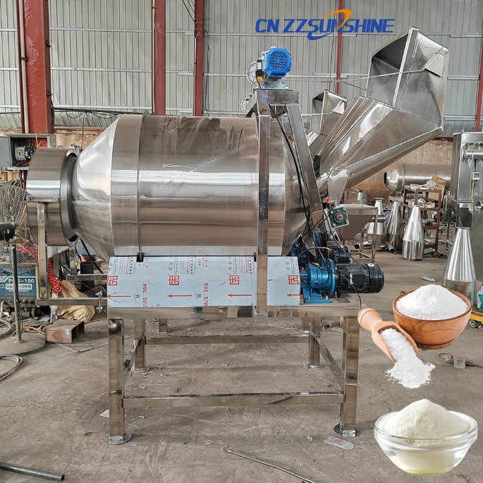 High Efficient Drum Type Seed Coating Machine/Good Performance Ingredient Rotary Mixer/Commercial Use Spiral Roller Agitator Mixing Machine