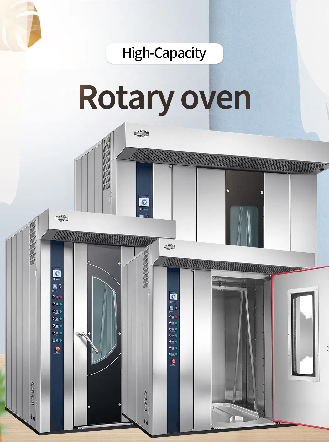 32 Tray Diesel Oil Rotary Oven