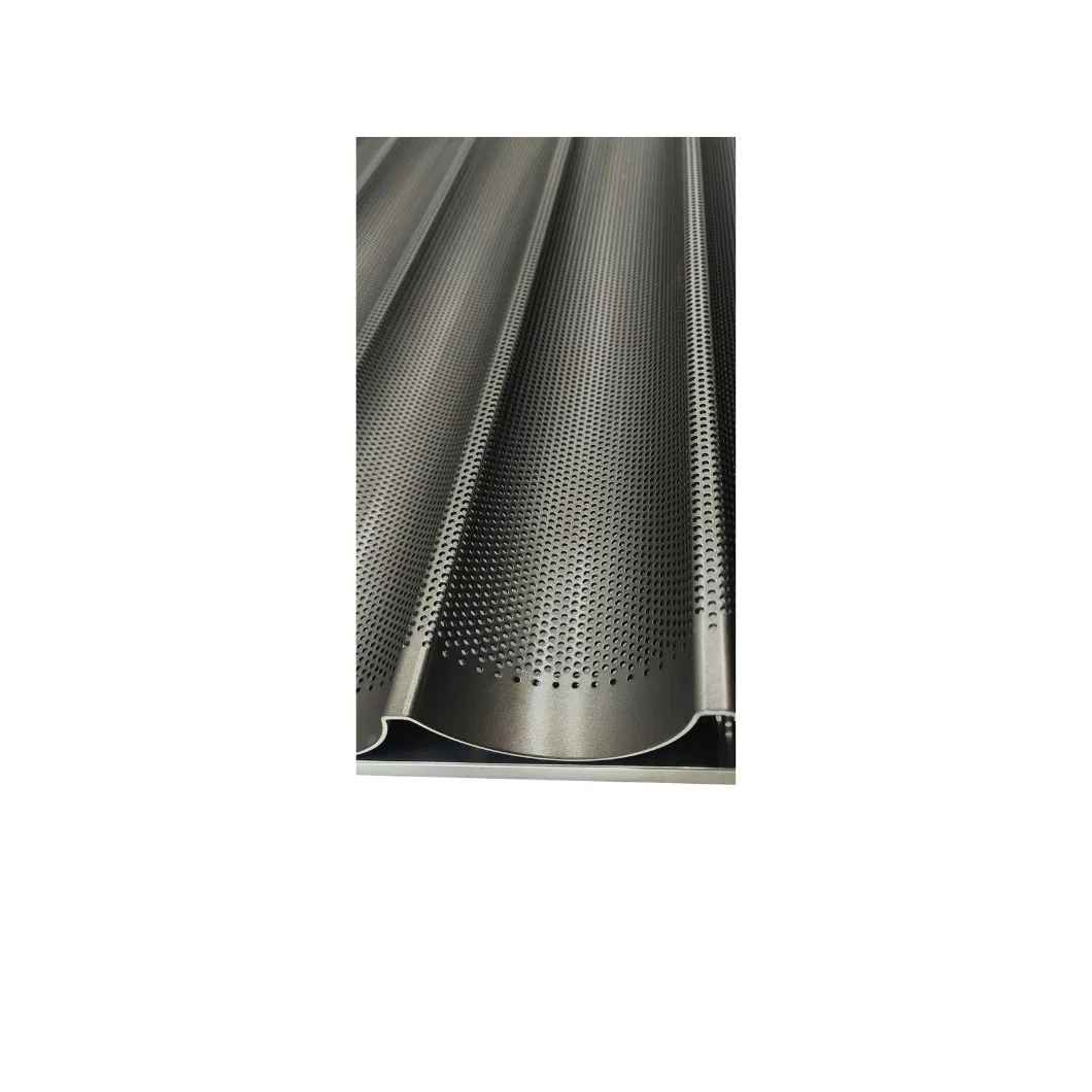 Hot Sale Factory Supply Non-Stick Loaf Pan High Quality 7 Rows Bread Baking Tray Perforated for French Baguette Tray