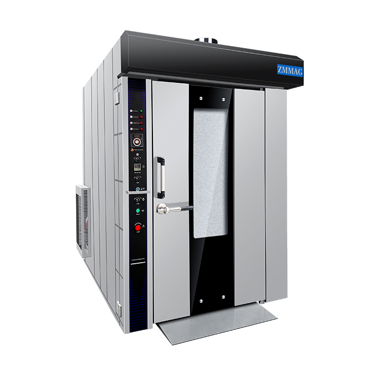 12/16/32/64 Trays Rotary Rack Oven Gas/Diesel/Electric Hot Air Cake Baking Chicken Loaf Bread Rotary Oven for Pizza/Bread/Cake/Biscuit/Cookie (ZMZZ-32M)