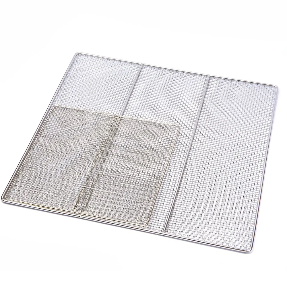 585X585X9.5mm Stainless Steel Bread Pastry Cookie Cooling Rack for Baking