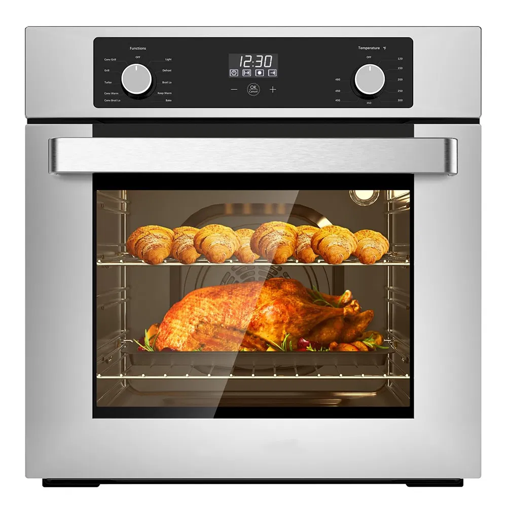 60cm Smart Single Oven Steam Convection 4/6/9/10 Functions Built-in Gas Electric Oven