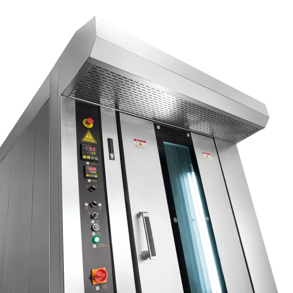 Big Rotary Bread Oven for Bakery Price, Baking Bakery Bread 16 Trays 32 Tray Gas Diesel Electric Rotary Rack Oven Gas Rotary Oven