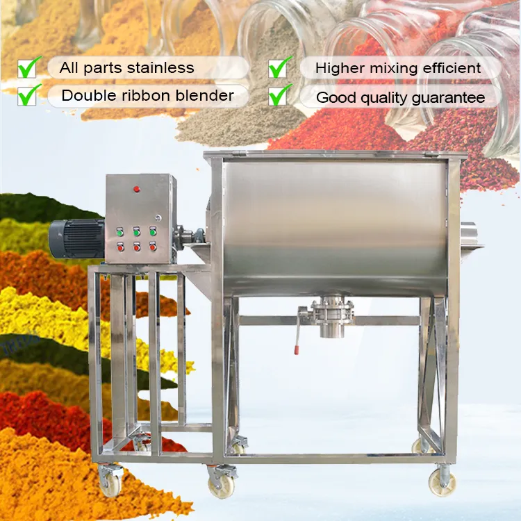 Horizontal Ribbon Spiral Mixer