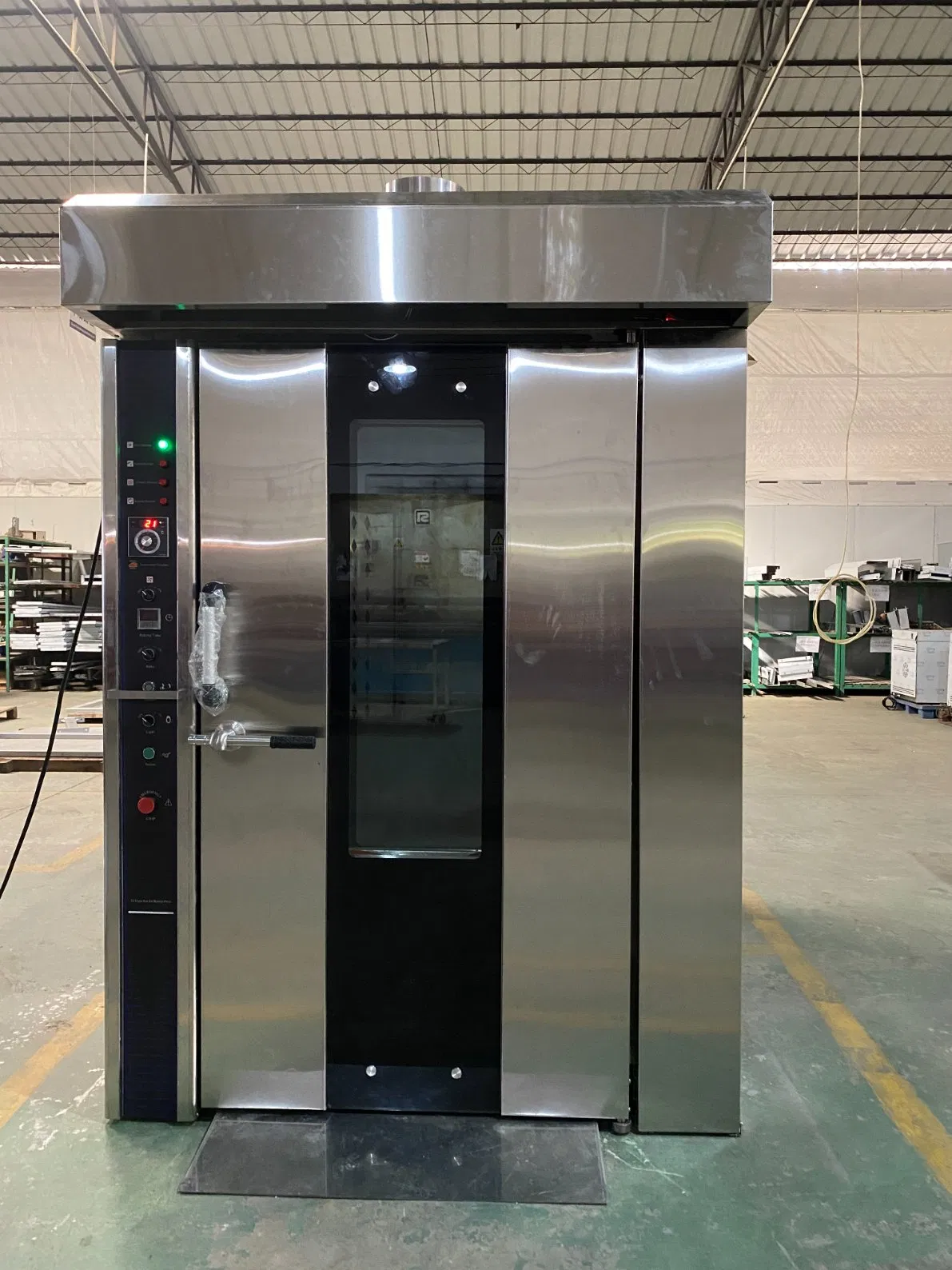 12/16/32/64 Trays Rotary Rack Oven Gas/Diesel/Electric Hot Air Cake Baking Chicken Loaf Bread Rotary Oven for Pizza/Bread/Cake/Biscuit/Cookie (ZMZZ-32M)