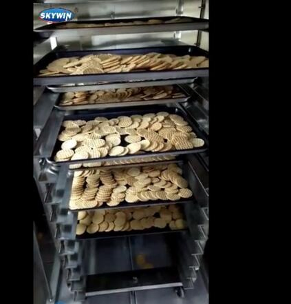 Bread Pizza Cake Fryer Kitchen Rotary Vertical Baking Biscuit Cookie Oven with Rack