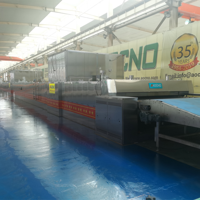 Industrial Gas Cake Pizza Burger Bun Toast Baguette Sandwich Bun Bread Conveyor Belt Tunnel Oven Manufacturer