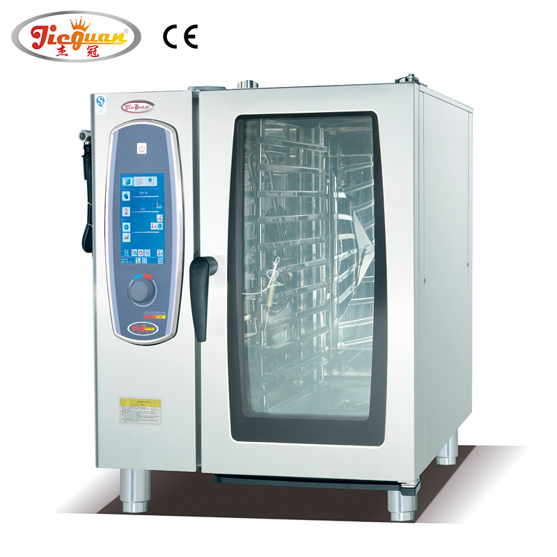 Automatic Fully Commercial Professional Kitchen China Combi Steamer Oven Machine Convection Bread Baking Electric Digital 10 Tray Restaurant Hotel Supplies