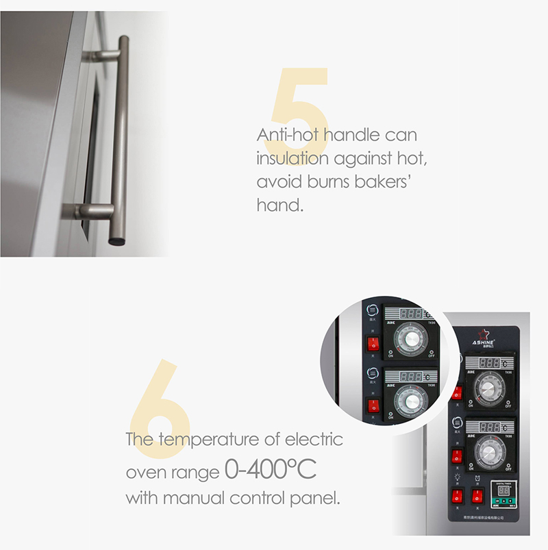 1 2 3 4 Deck 1 2 3 4 6 9 Trays Bakery Equipment Bakery Machine Baking Oven Bread Cake Pizza Ovens