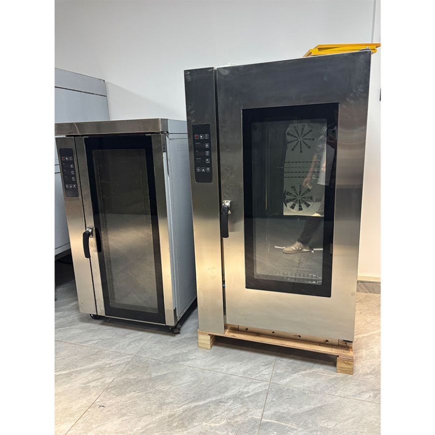 Quality Commercial 10 Trays Kitchen Bakery Food Equipment Industrial Electric Pizza Oven Hot Air Convection Oven Baking Oven with Steam System Bread Machine