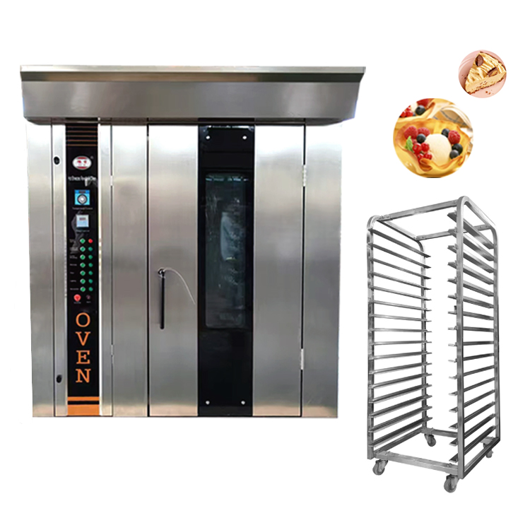Industrial Rotary Oven for Bakery Bread Baking Commercial Stainless Steel Rack Oven