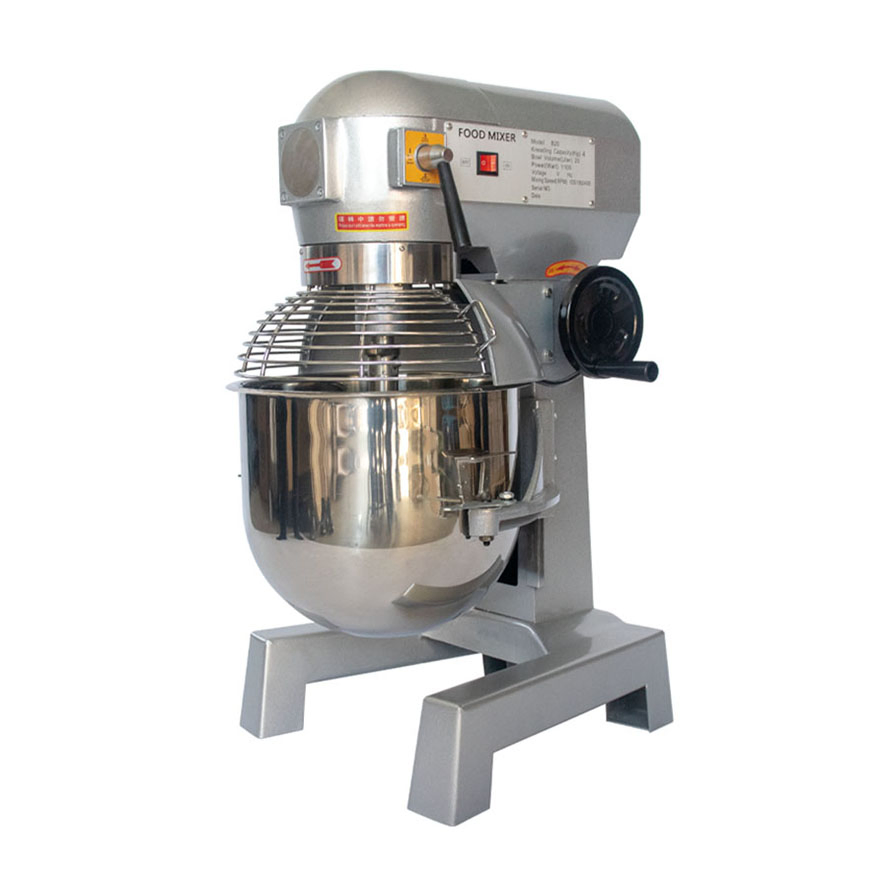 Double Planetary Mixer machine with Protective Commercial Baking Equipmen B20 Multi-Functional Stand Mixer and Food Mixer for Whipping and Mixing Spiral Mixers
