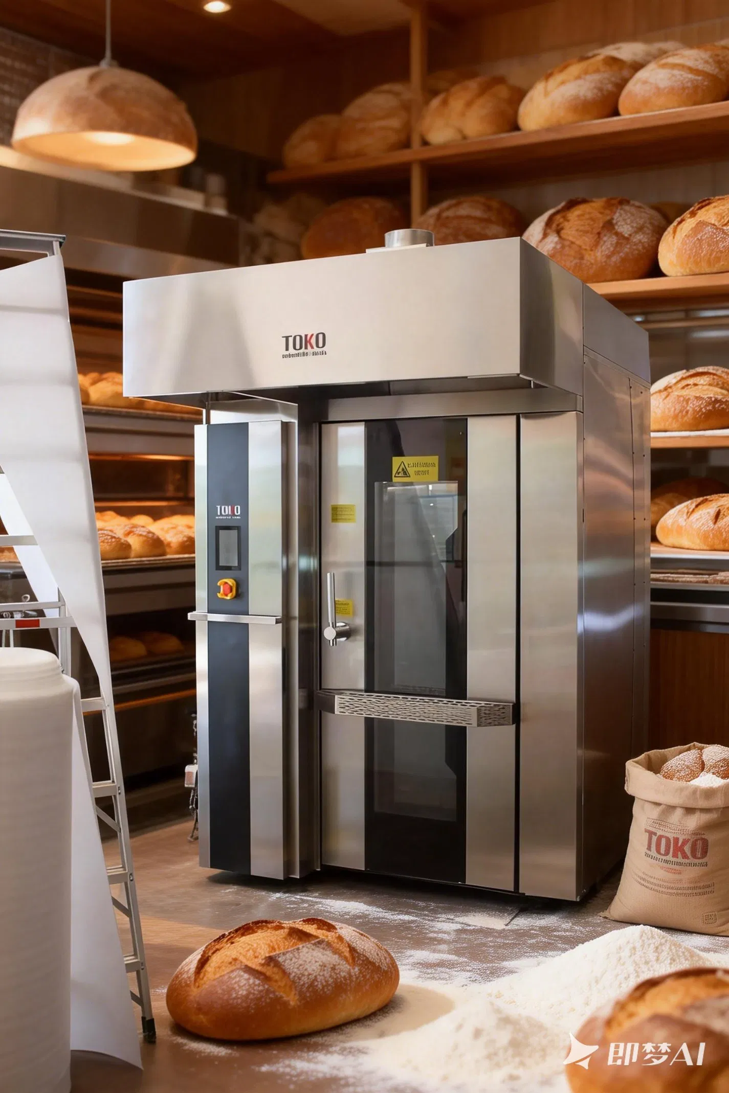 High-Efficiency Europ Type Rotary Rack Oven for Baking