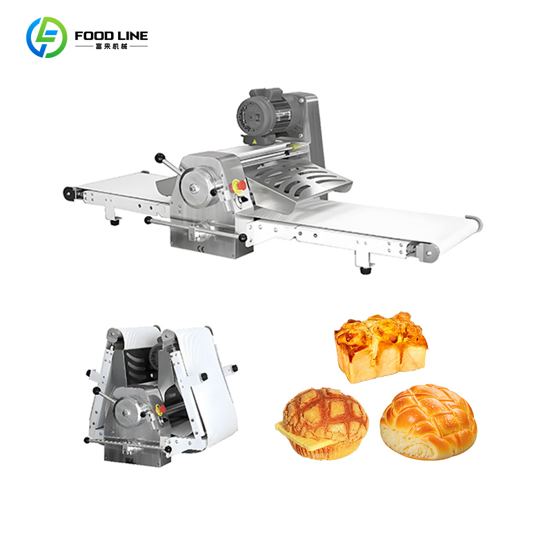 Industrial Heavy-Duty Adjustable Rollers &amp; Thicness Control Dough Sheeter