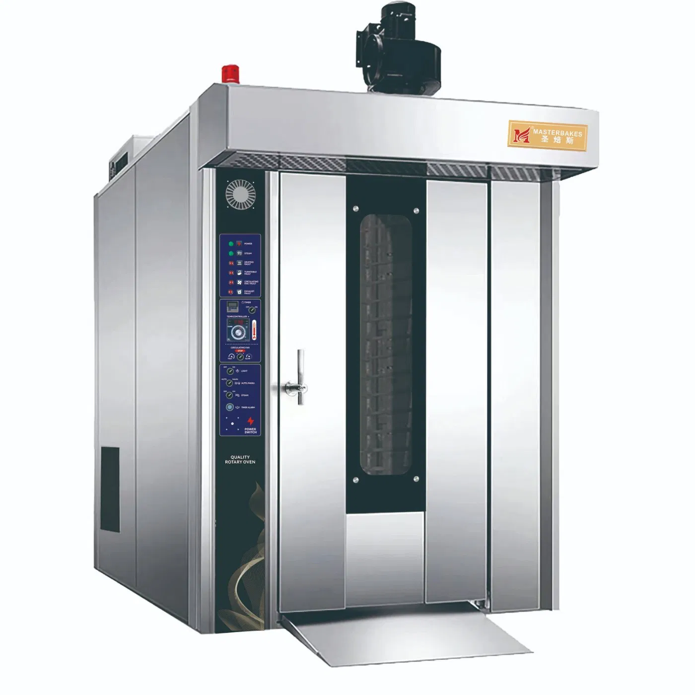 Durable Bakery Equipment 16 Trays Diesel Rotary Oven for Large-Scale Bread and Cookie Manufacturing