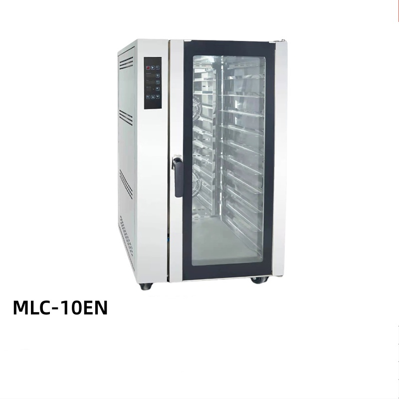 Quality Commercial 10 Trays Kitchen Bakery Food Equipment Industrial Electric Pizza Oven Hot Air Convection Oven Baking Oven with Steam System Bread Machine