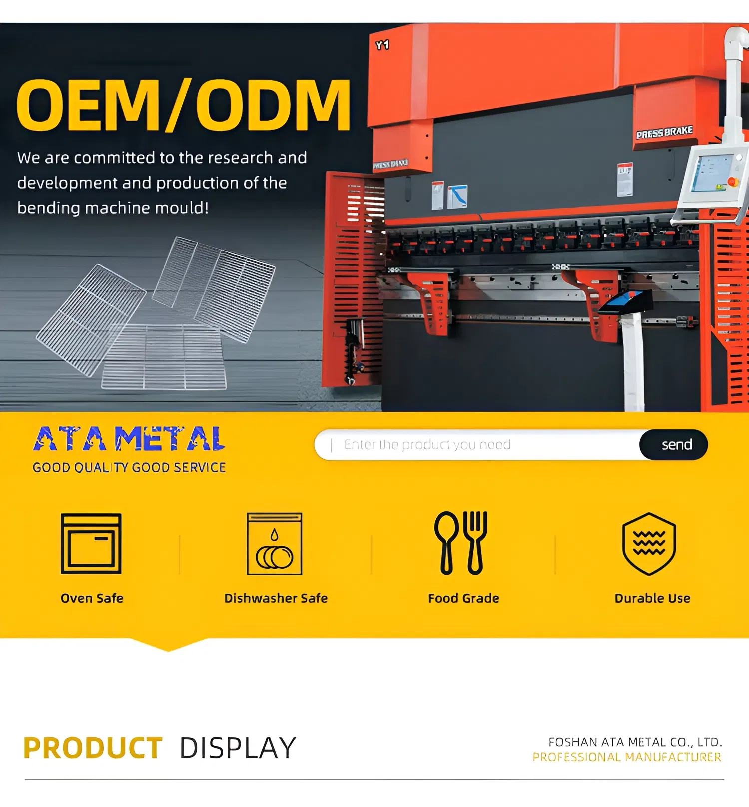 Stainless Steel Oven Safe Cooling Rack