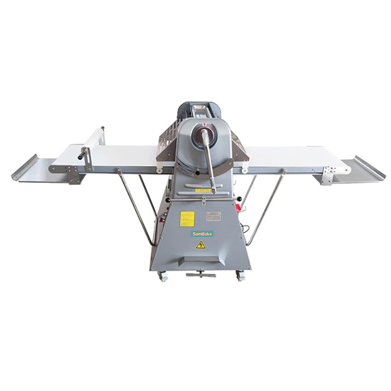 Commercial Pizza Dough Sheeter Machine Custom Logo Color 585mm Dough Sheeter Kitchen Equipment Foldable Bakery Bread Dough Sheeter Equipment