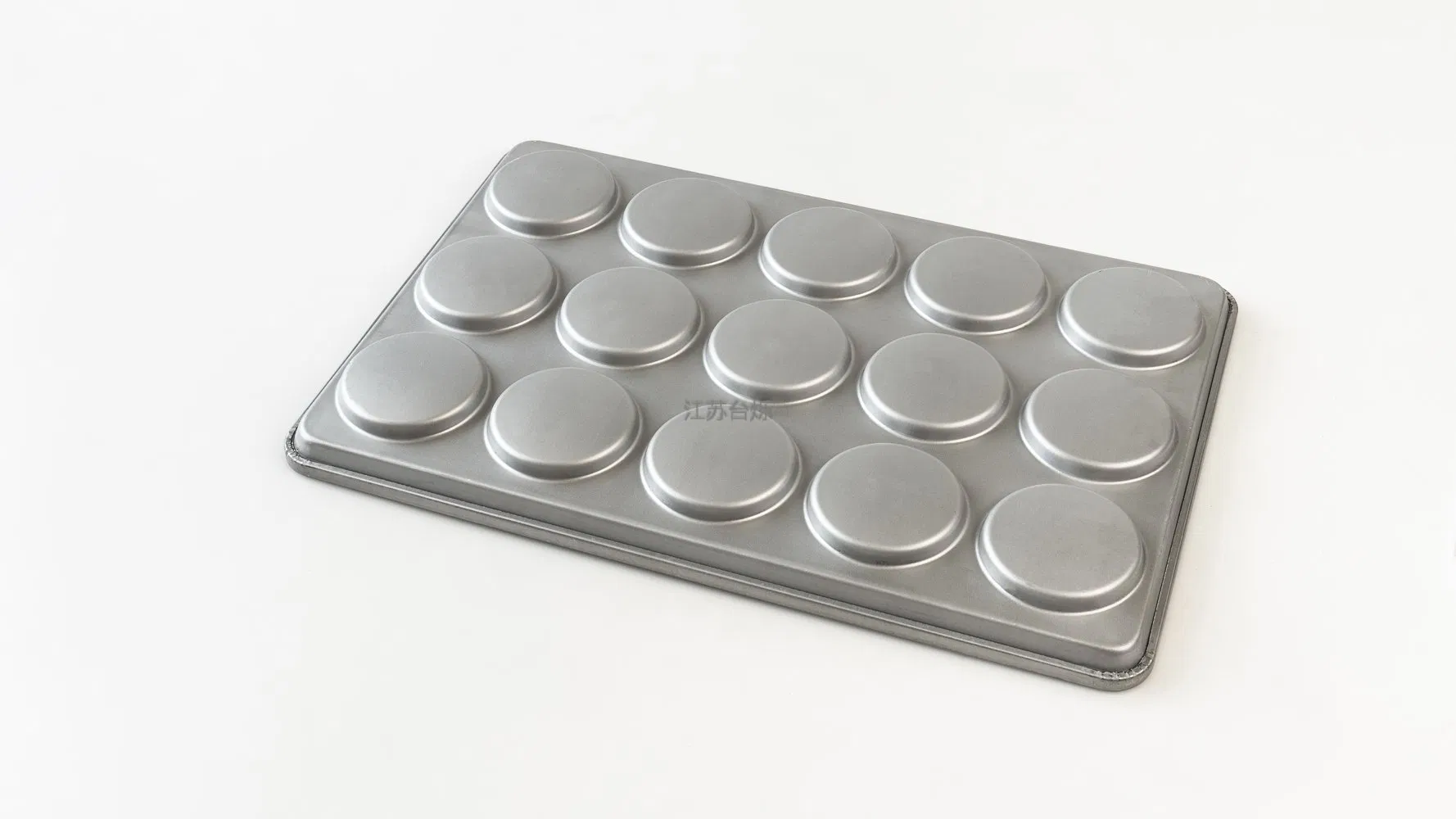 High Quality Aluminized Steel 15 Cavity Hamburger Baking Pan for Commercial Kitchen Hamburger Tray Bakery Oven Tray