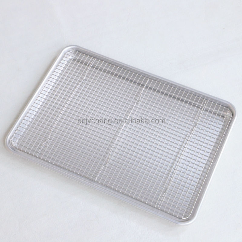 Premium Non-Stick Aluminum Cookie Baking Pan with Cooling Rack